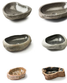 Waschbecken aus Stein